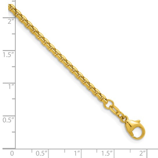 Herco Gold Solid Round Box Chain