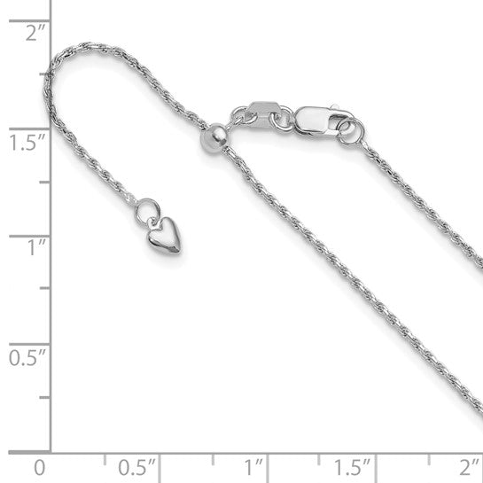 14K Adjustable 1.2mm D/C Rope Chain