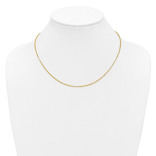 14K 1mm Box Chain