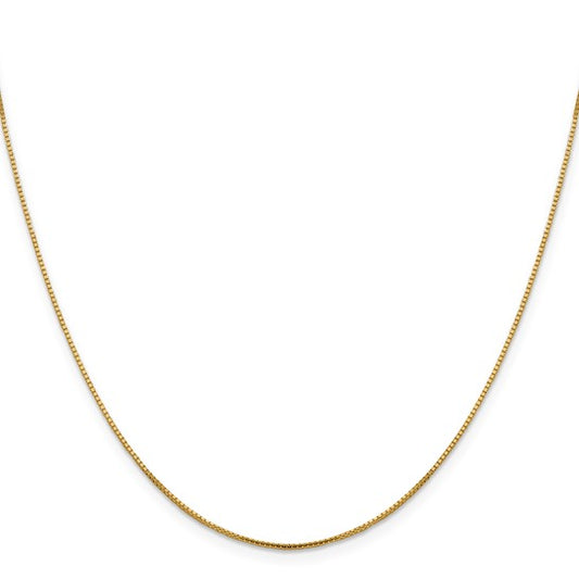 10K .95mm Sparkle Octagonal Box Chain