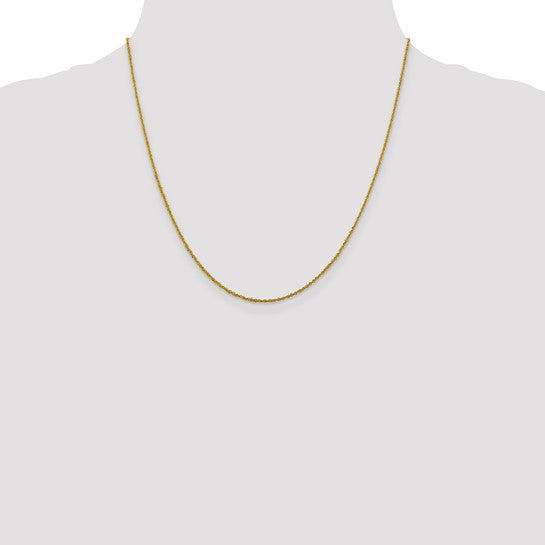 10k 1.3mm Sparkle Singapore Chain