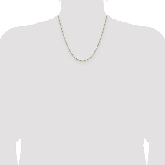 14K 1.10mm Box Chain