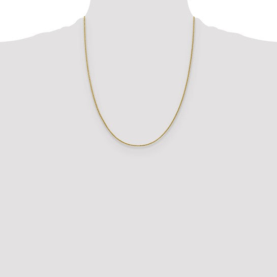14K 1mm D/C Open Franco Chain Style: 7173-22