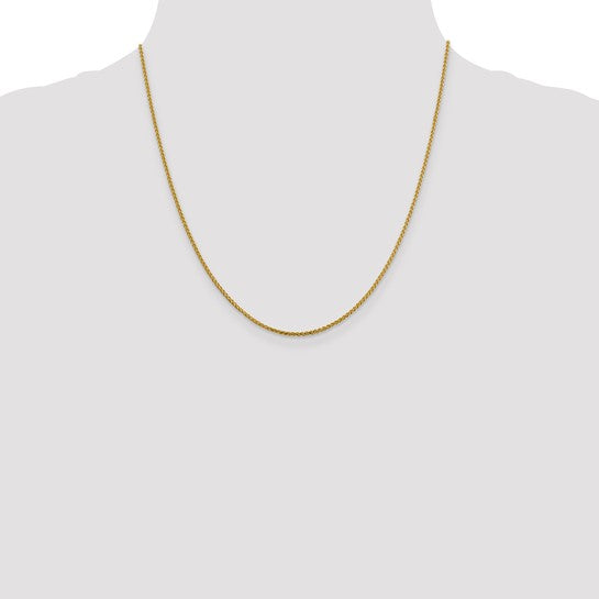 14K 1.4mm D/C Open Franco Chain