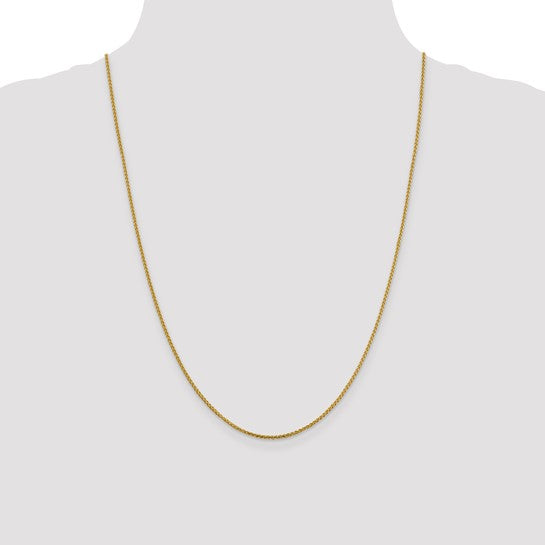 14K 1.4mm D/C Open Franco Chain Style
