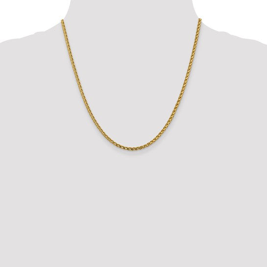14K 2.45mm D/C Open Franco Chain