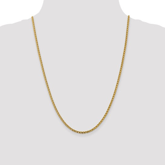 14K 2.45mm D/C Open Franco Chain