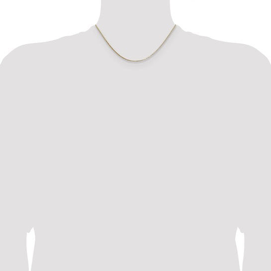 14K 1.10mm Box Chain