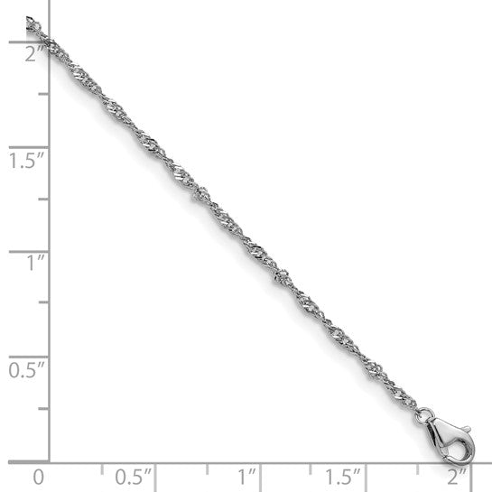 Herco PLatinum Solid Singapore Chain