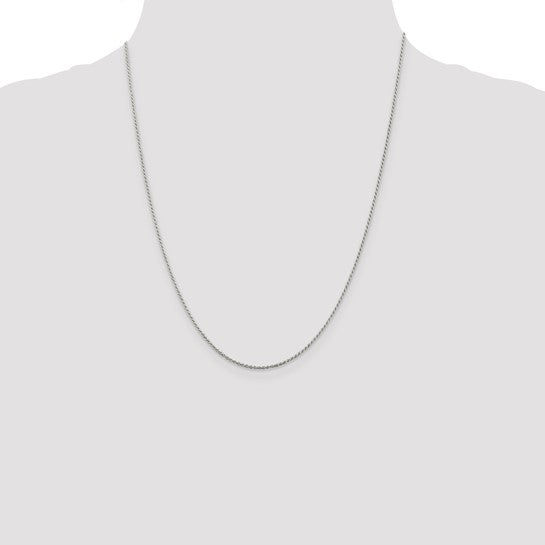 Sterling Silver Diamond-cut Rope Chain
