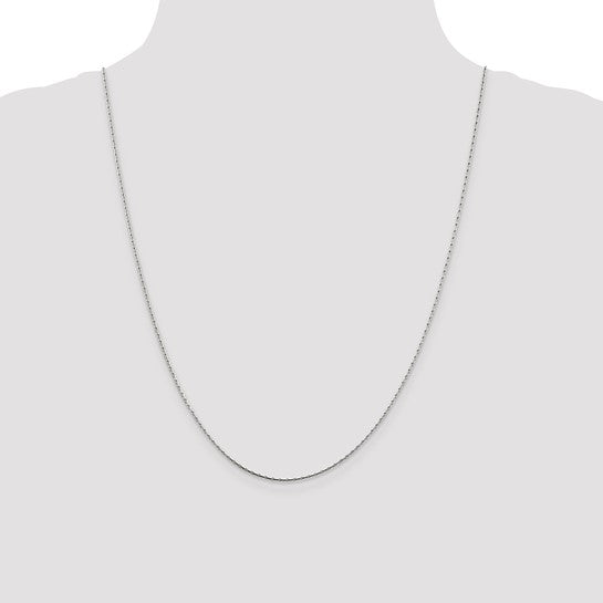 Sterling Silver Oval Box Chain