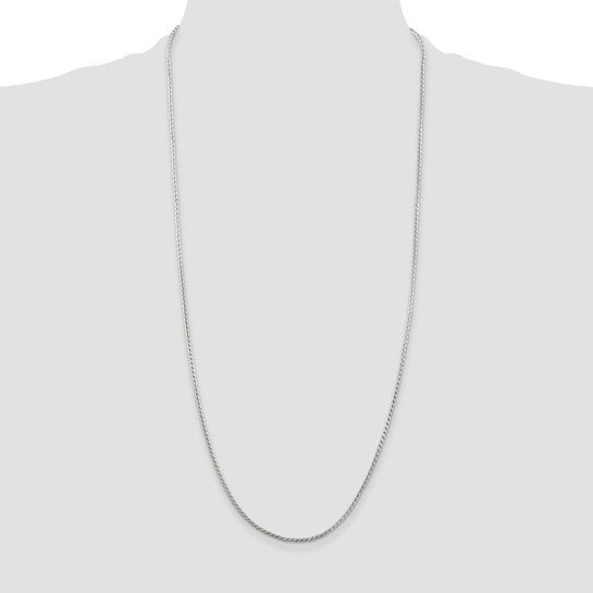 Sterling Silver .95mm Round Franco Chain