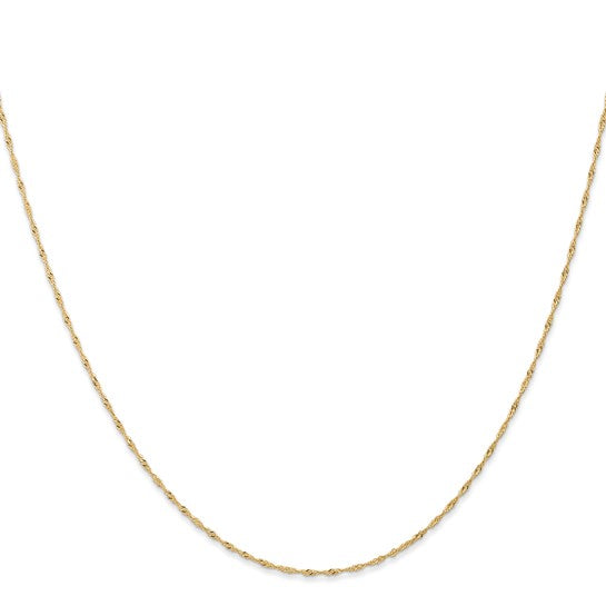 Gold (10k &14k) Carded Singapore Chain