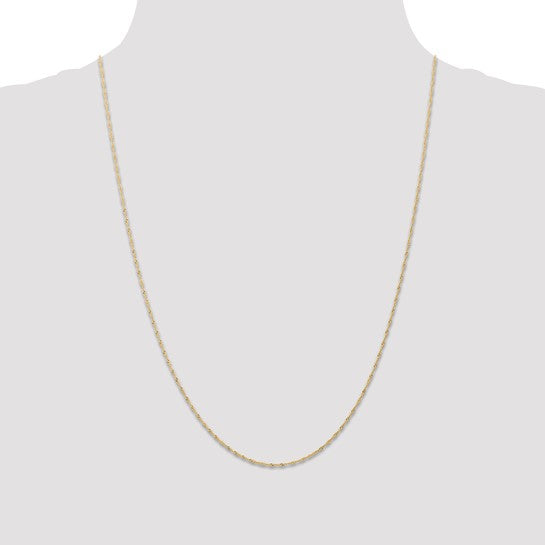 Gold (10k &14k) Carded Singapore Chain