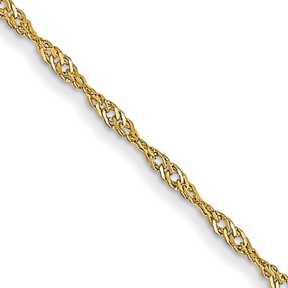 Gold (10k &14k) Carded Singapore Chain
