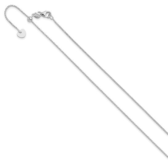 14K Diamond-Cut Open Franco Adjustable Chain