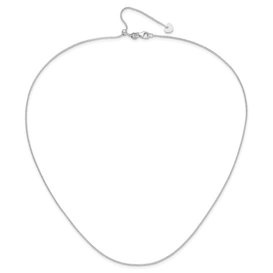 14K Diamond-Cut Open Franco Adjustable Chain