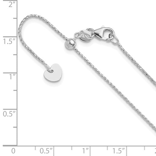 14K Diamond-Cut Open Franco Adjustable Chain