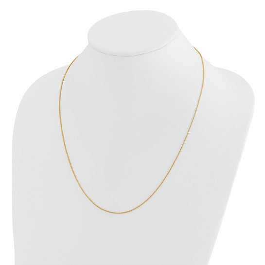 14K Diamond-Cut Open Franco Adjustable Chain