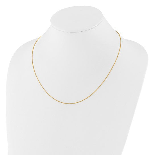 14K Adjustable .95mm Sparkle Singapore Chain