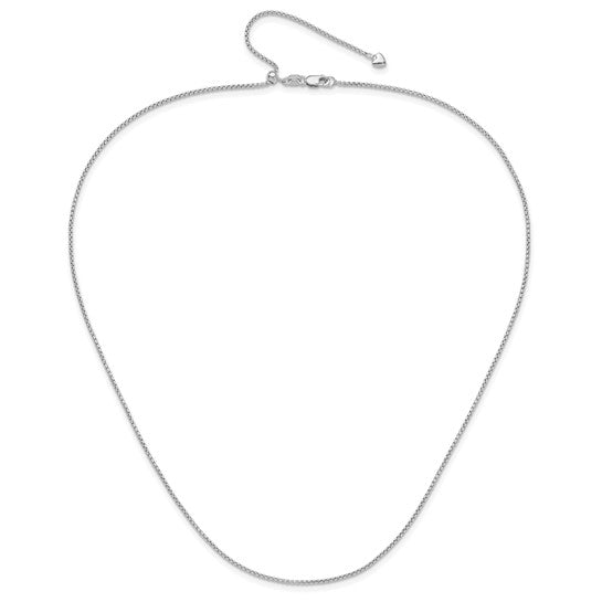 14K Round Box Adjustable Round Chain