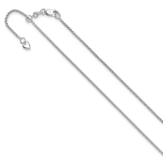 14K Round Box Adjustable Round Chain