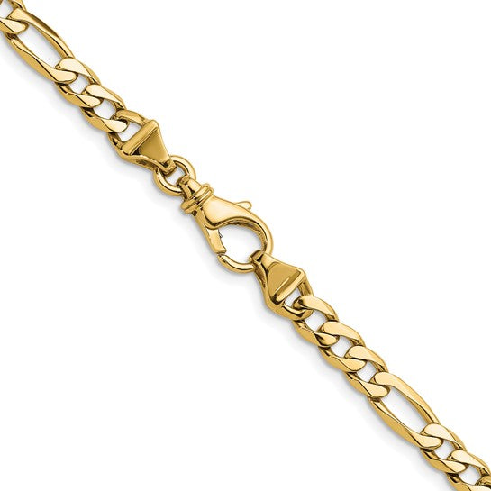 Herco 14K Polished Solid 5.8mm Figaro 18 Inch Chain