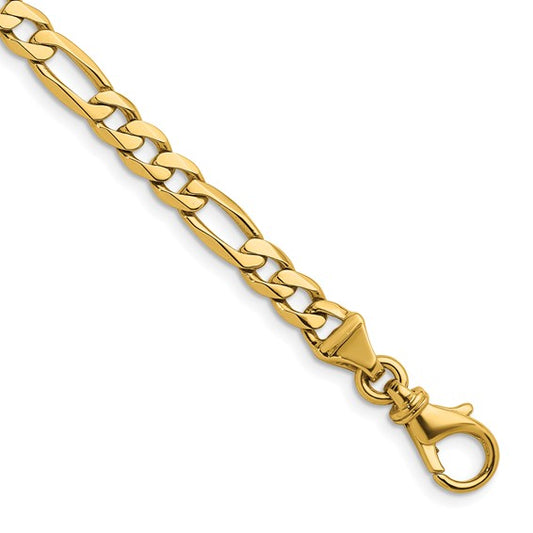 Herco 14K Polished Solid 5.8mm Figaro 18 Inch Chain