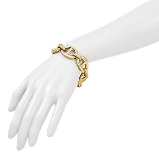 Herco 14K Polished Fancy 20.25mm Anchor Link Bracelet