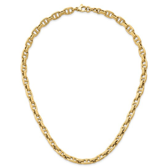 Herco 14K Polished 8.0mm Fancy Anchor Link with .5 Inch Extension Necklace