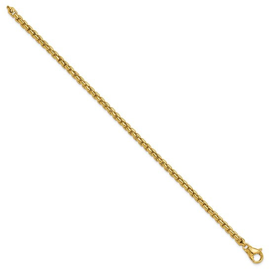 Herco Gold Solid Customizable Round Box Chain