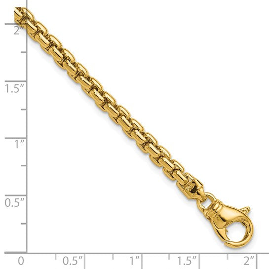Herco Gold Solid Customizable Round Box Chain
