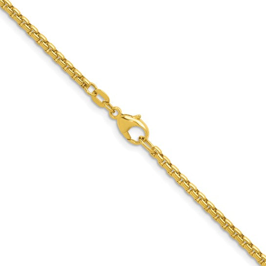 Herco Gold Solid Round Box Chain