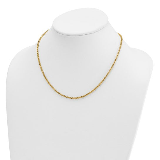 Herco Gold Solid Round Box Chain