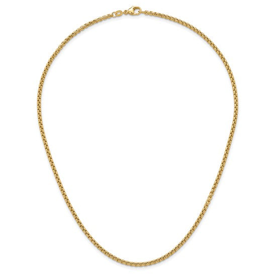 Herco Gold Solid Round Box Chain
