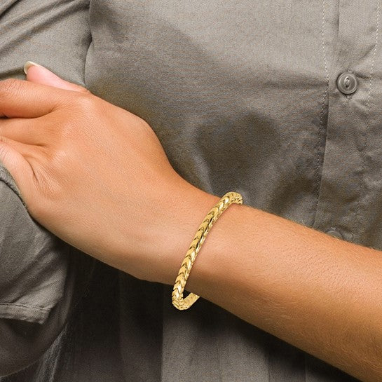 Herco Solid 14K Gold Customizable Franco Link Chain