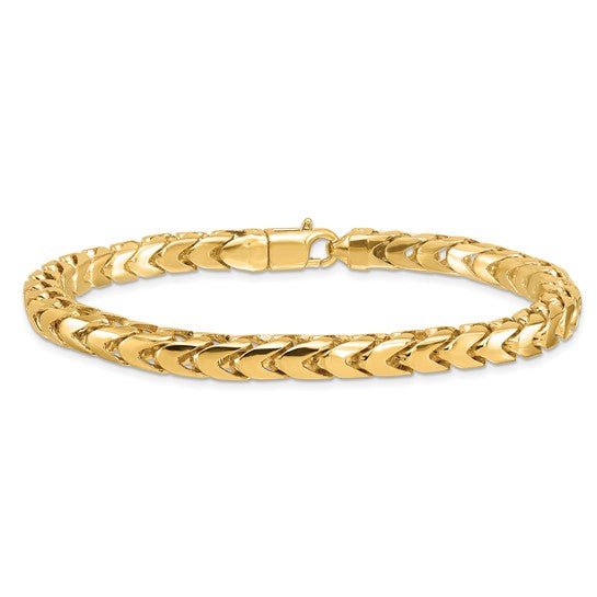 Herco Solid 14K Gold Customizable Franco Link Chain