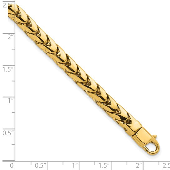Herco Solid 14K Gold Customizable Franco Link Chain