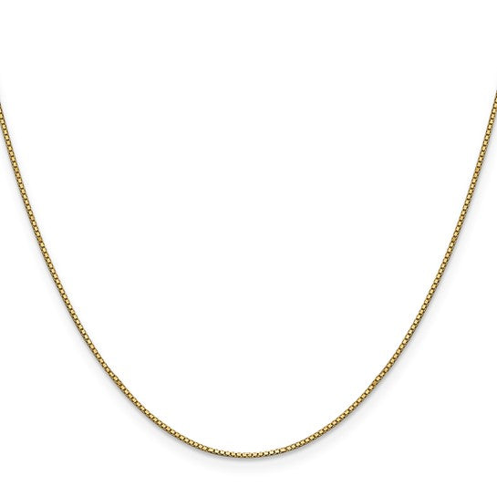 14K .9mm Box Chain