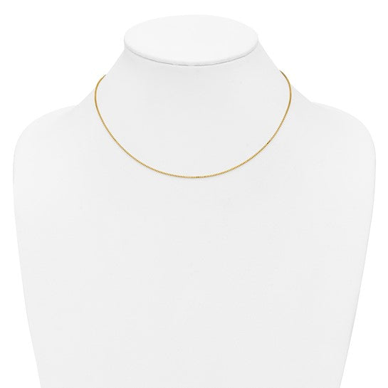 14K .9mm Box Chain