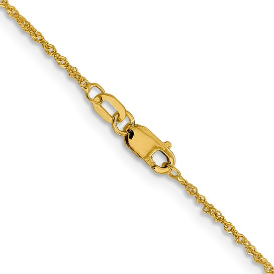 10k 1.3 mm Singapore Chain