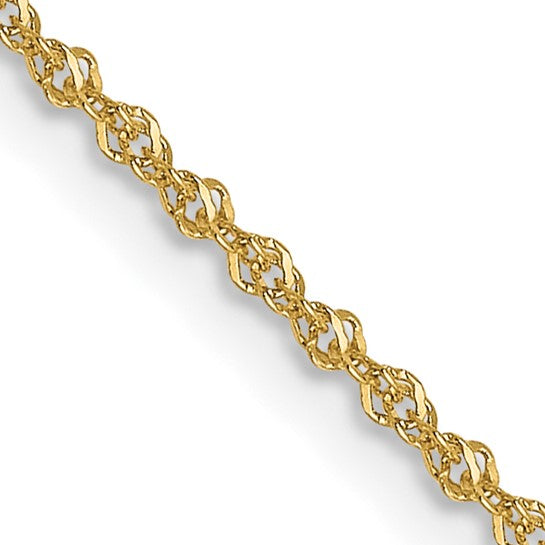 10k 1.3 mm Singapore Chain