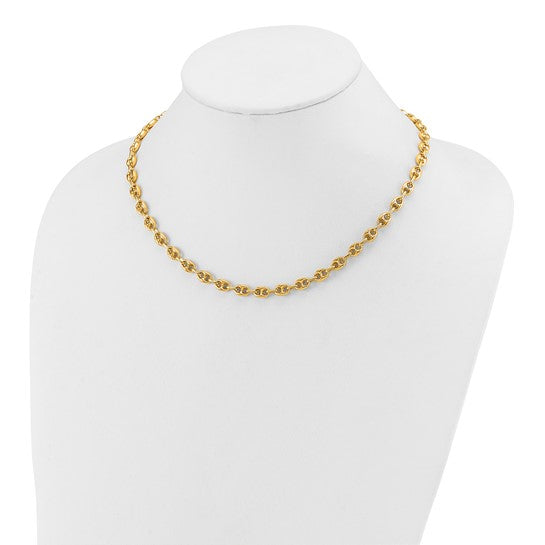 Herco 18K Polished Anchor Link Necklaces