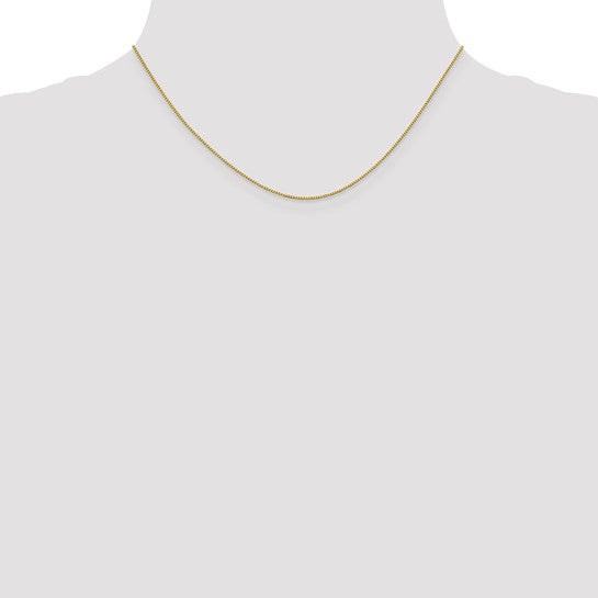 18K 16 inch .7mm Box with Lobster Clasp Chain