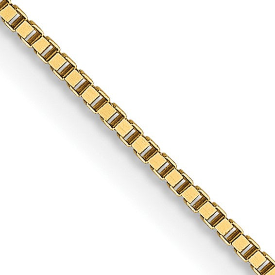 18K 16 inch .7mm Box with Lobster Clasp Chain