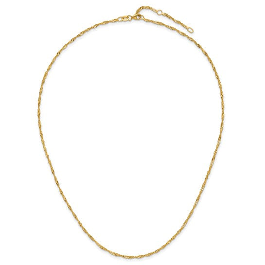Herco Gold Adjustable Singapore chain