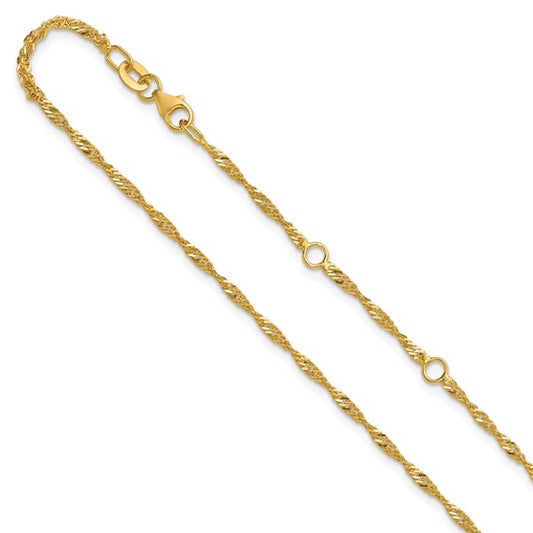Herco Gold Adjustable Singapore chain