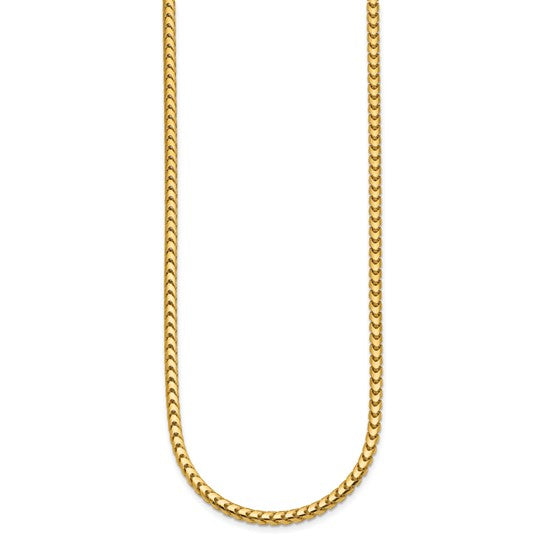 Herco Gold Solid Diamond-Cut Franco Chain