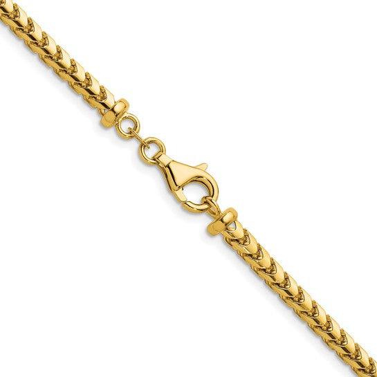 Herco Gold Solid Diamond-Cut Franco Chain