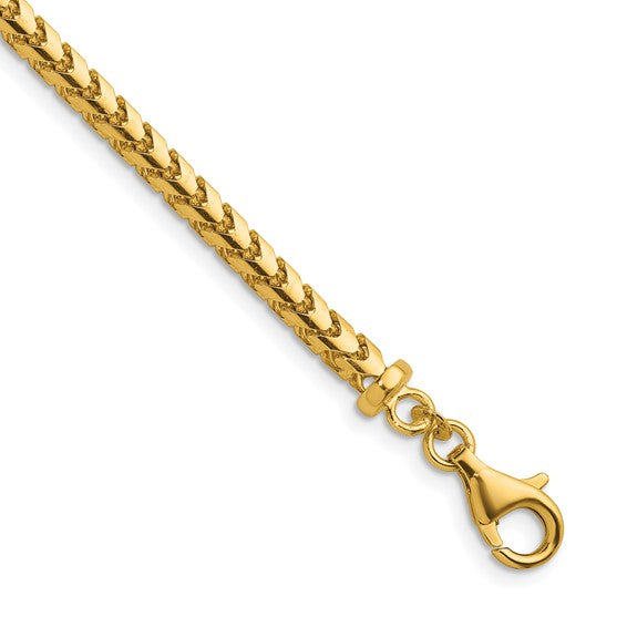 Herco Gold Solid Diamond-Cut Franco Chain